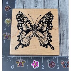 PSX Designs Monarch Butterfly G055 1992 Rubber Stamp Wood #T31